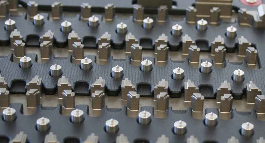 Werkstückträger Fixierung